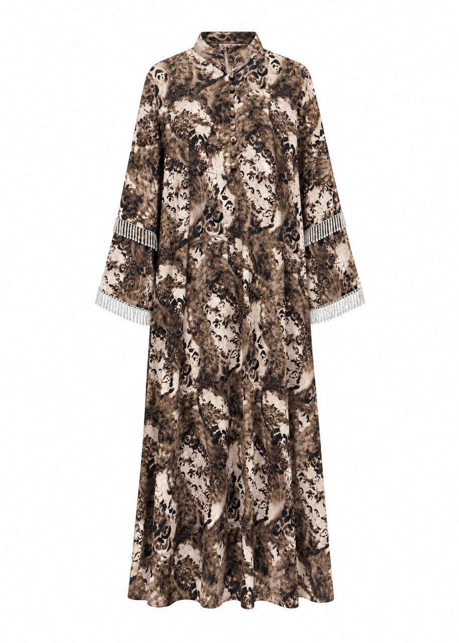 Long Kaftan - Animal Print