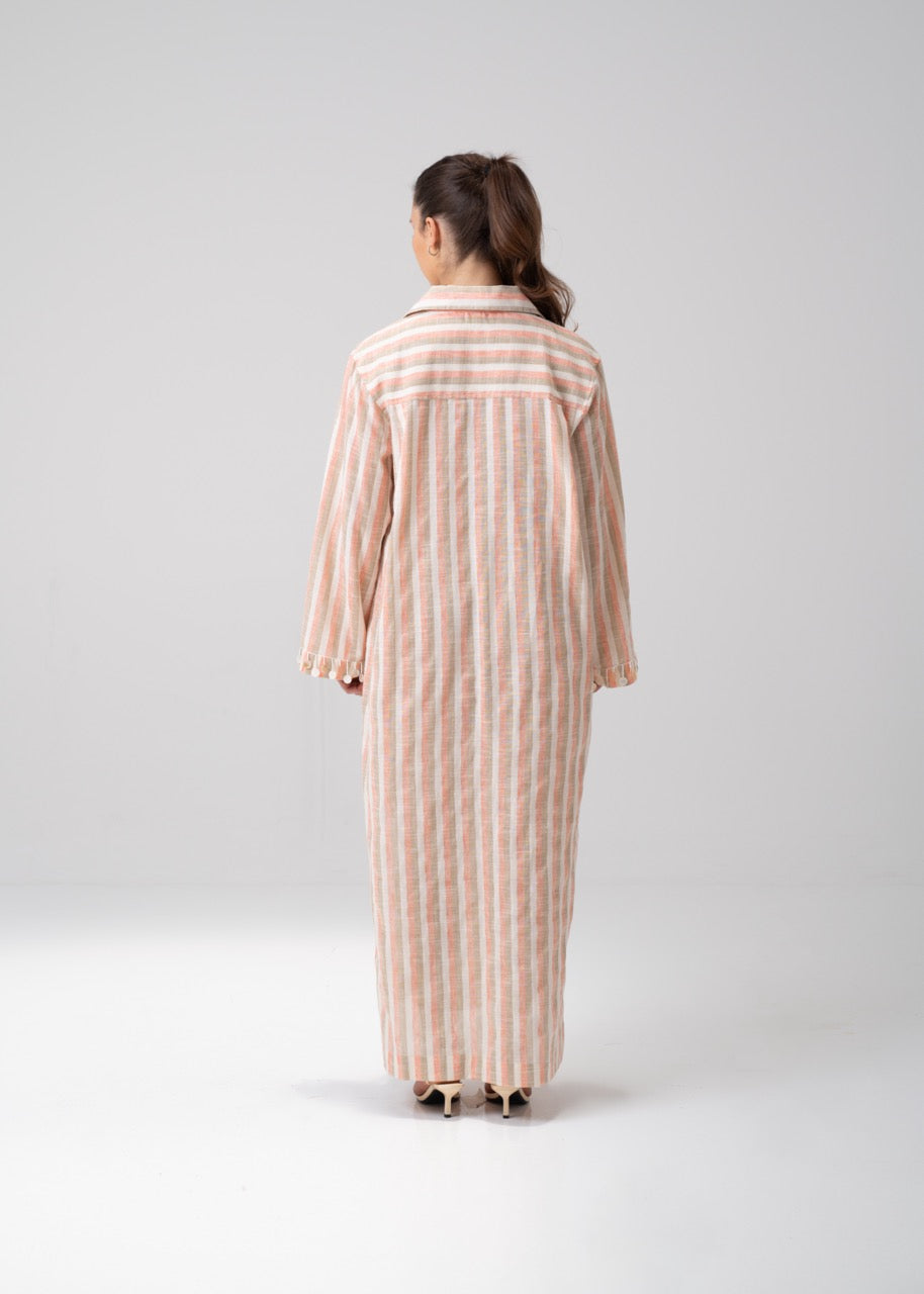 Long Kaftan - Striped