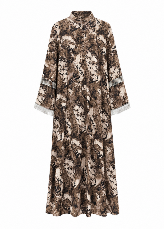 Long Kaftan - Animal Print
