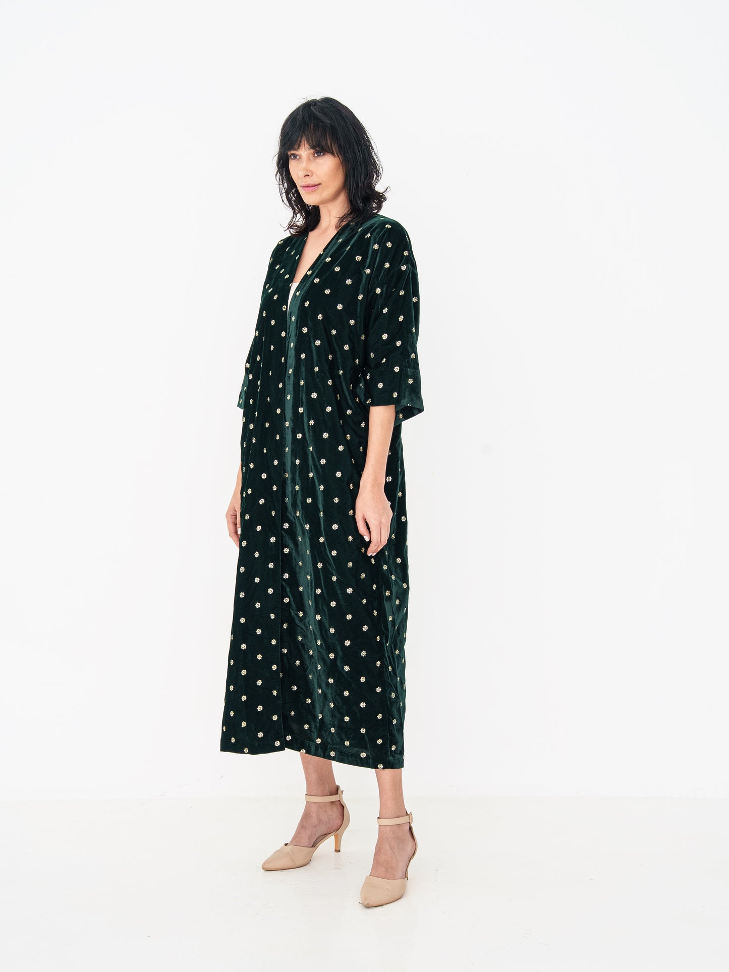 Velvet Abaya - Green