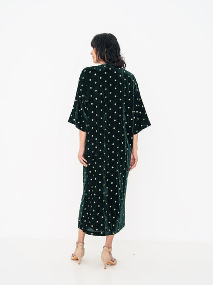 Velvet Abaya - Green