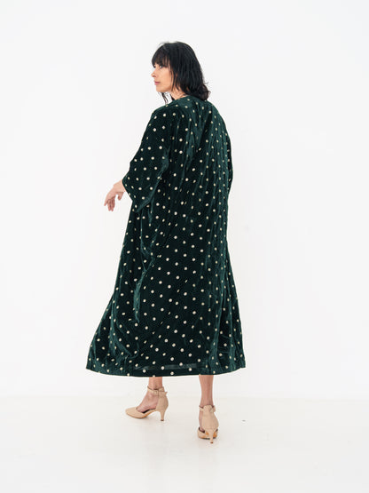 Velvet Abaya - Green