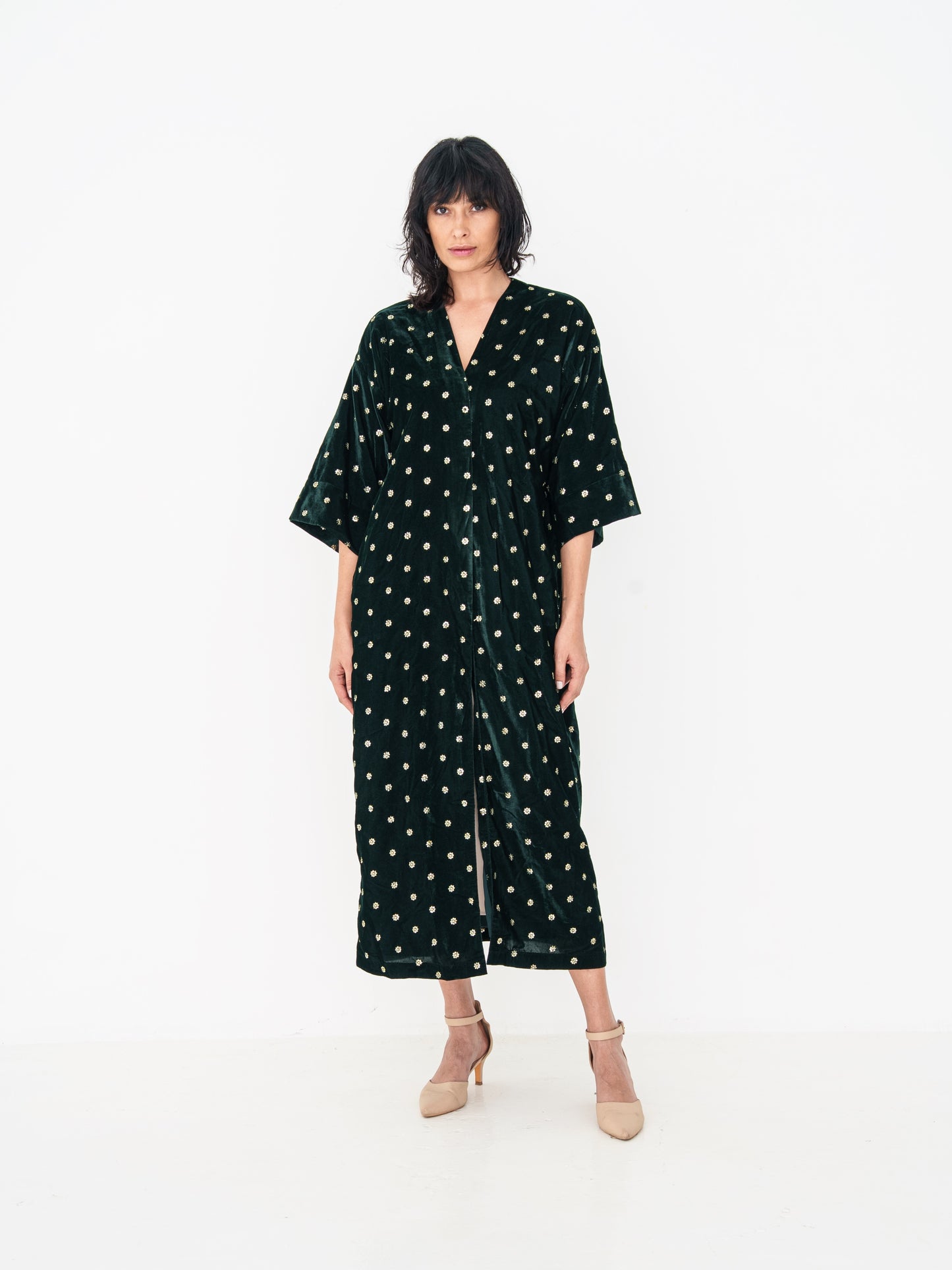 Velvet Abaya - Green