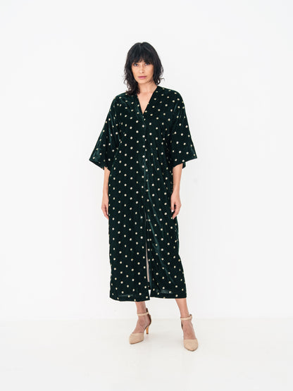 Velvet Abaya - Green