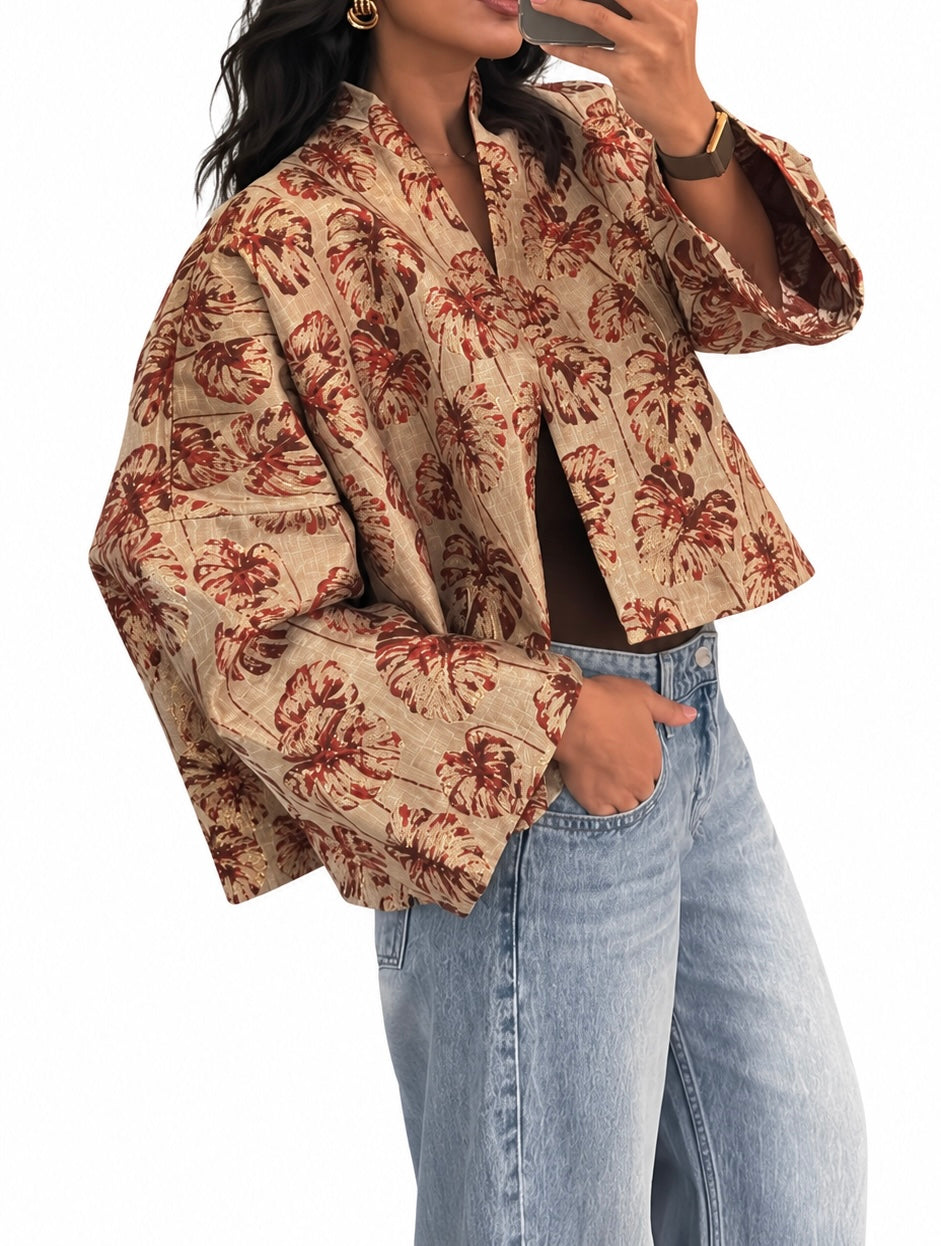 Reversible Jacket - Gold & Burgundy