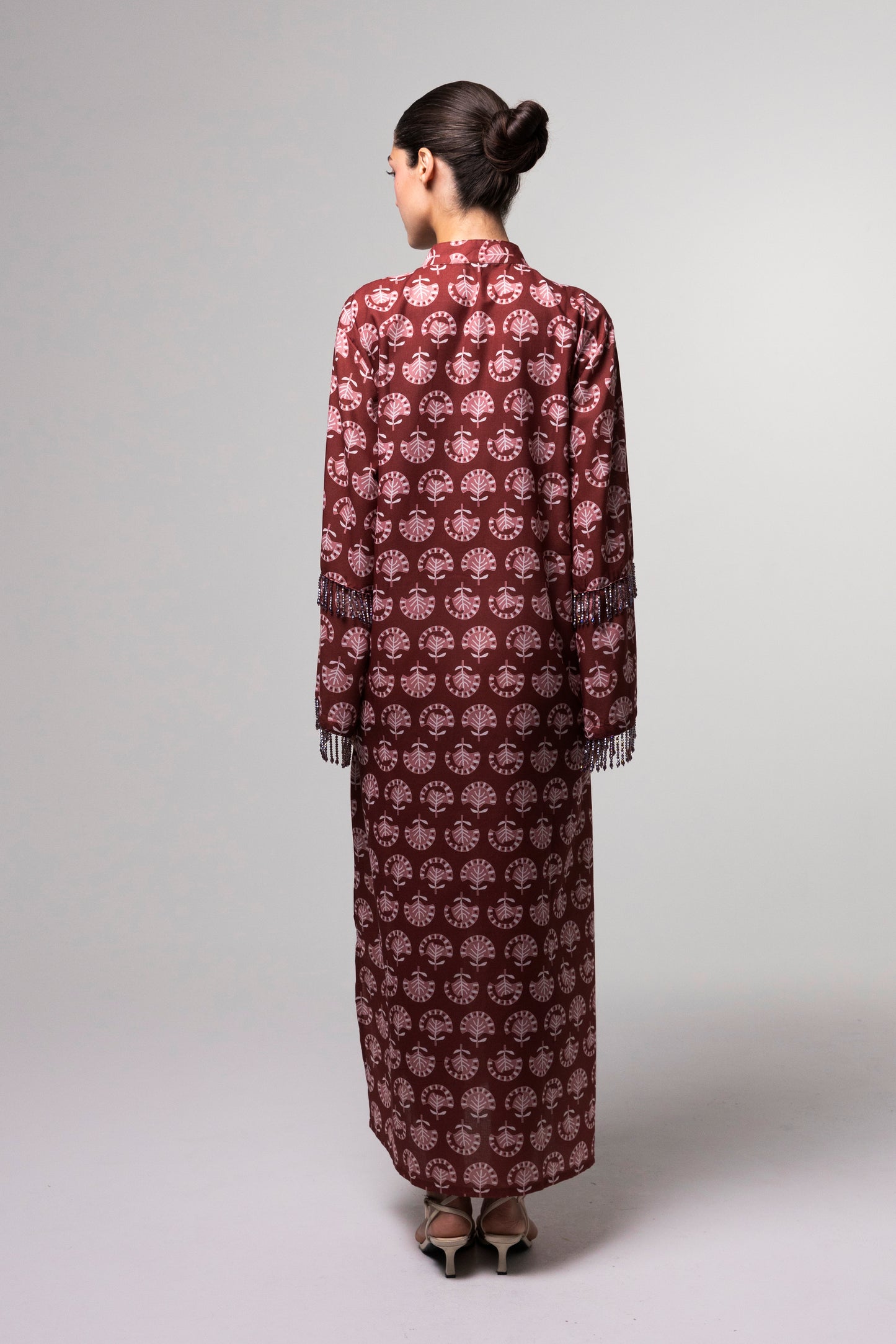 Printed Long Kaftan - Floral