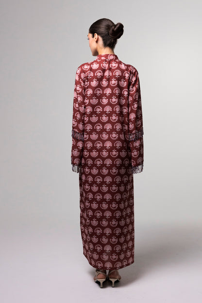 Printed Long Kaftan - Floral