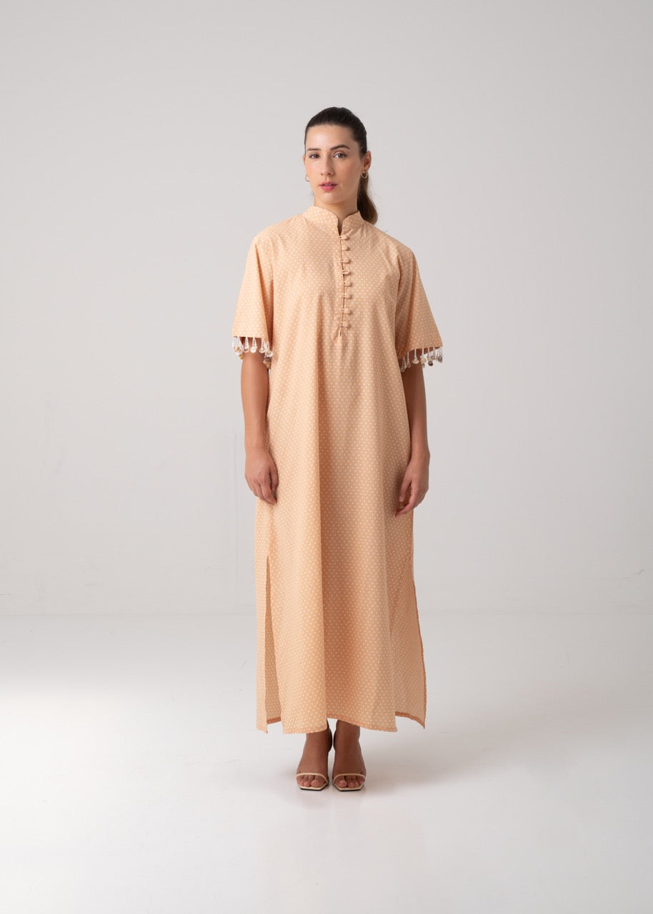 Long Kaftan - Polka Dot