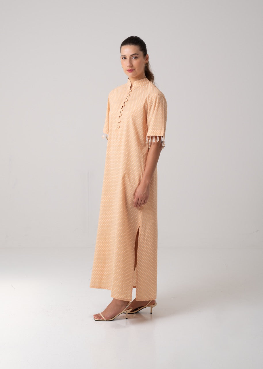 Long Kaftan - Polka Dot