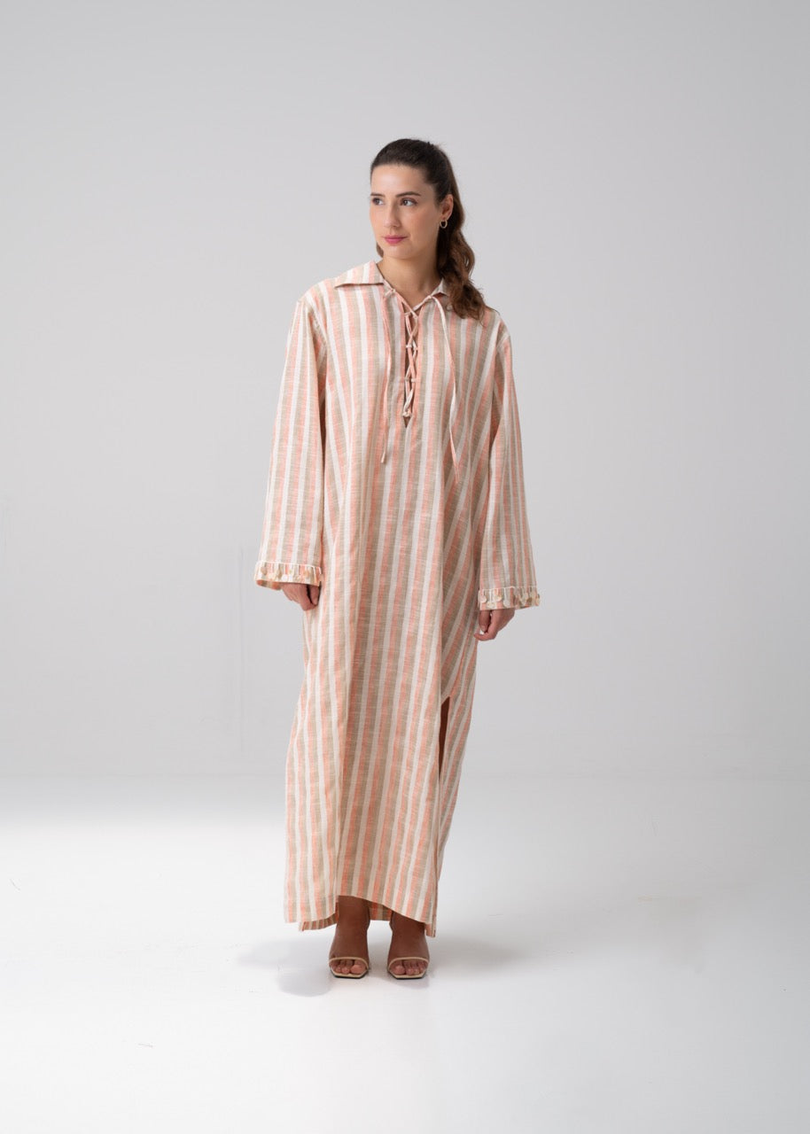 Long Kaftan - Striped